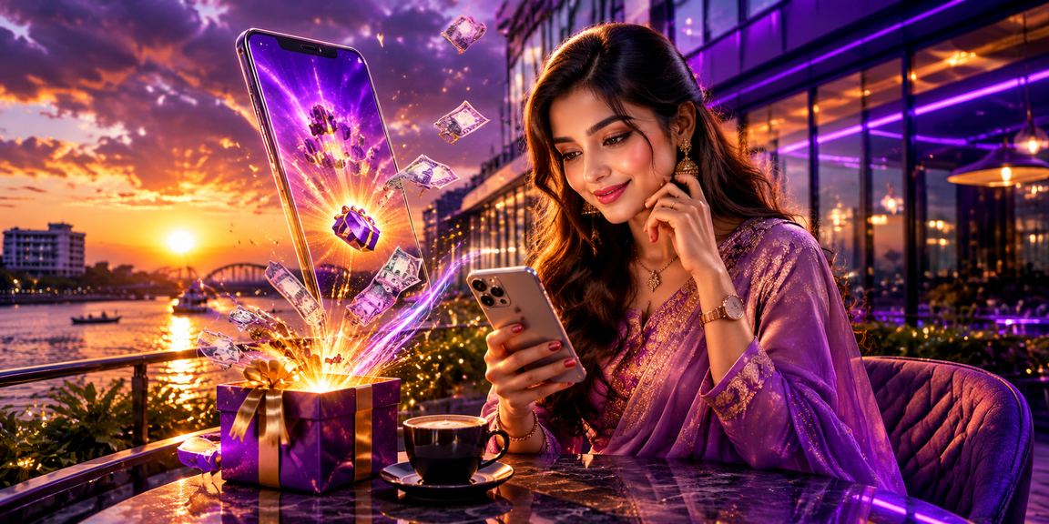 বগুড়ায় নিয়ন আলোয় মোবাইলে ক্যাসিনো গেম উপভোগ করছেন একজন সদস্য
