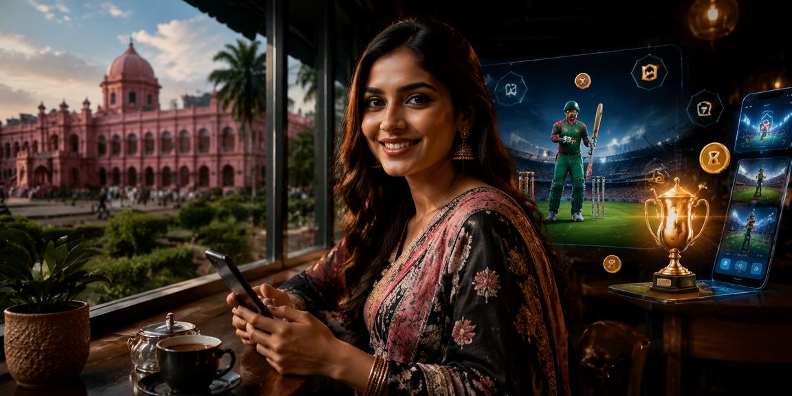 ঢাকার চা বাগানে একজন সদস্য মোবাইলে সাহায্য কেন্দ্র দেখছেন ও ক্রিকেট বেটিং সমস্যা সমাধান করছেন