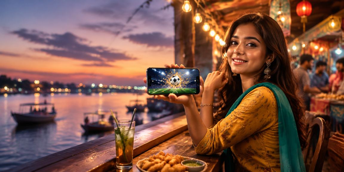 রংপুরে রাতের বাজারে মোবাইলে লটারি খেলছেন একজন ব্যবহারকারী